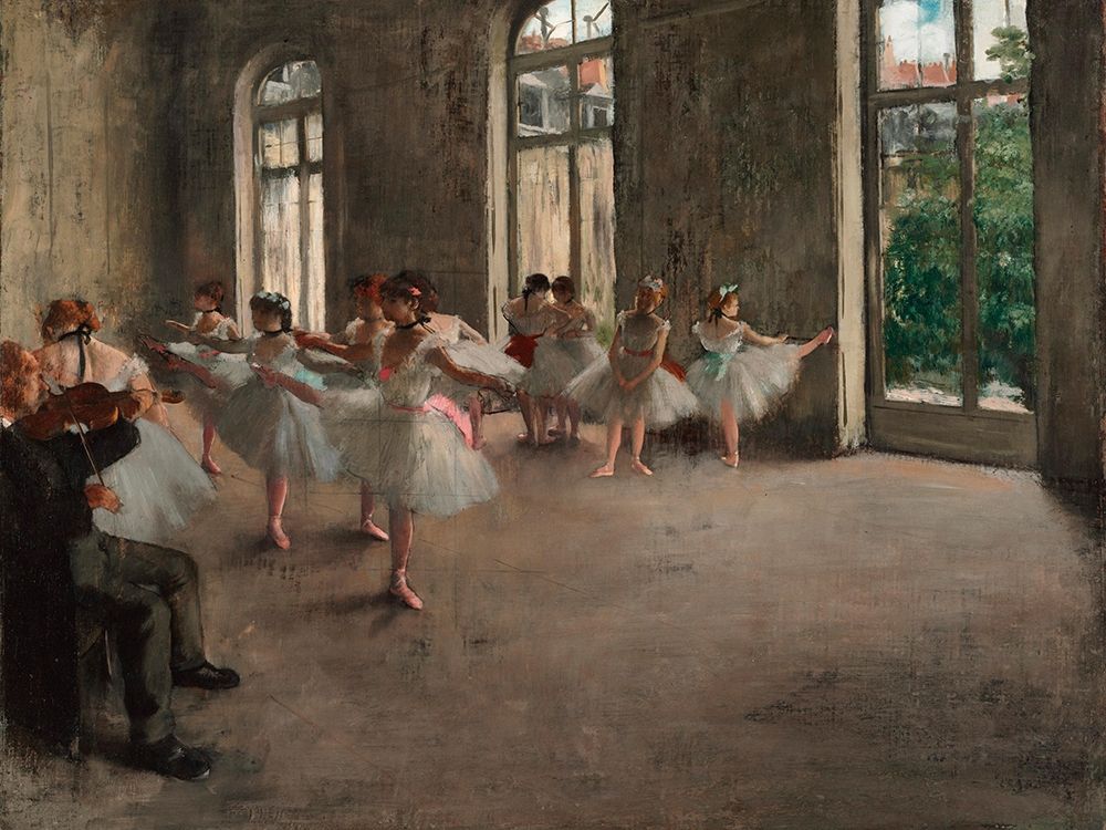 Wall Art Painting id:362194, Name: Ballet Rehearsal, Artist: Degas, Edgar