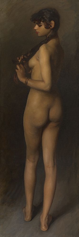 Wall Art Painting id:362241, Name: Life Study (Study of an Egyptian Girl), Artist: Sargent, John Singer