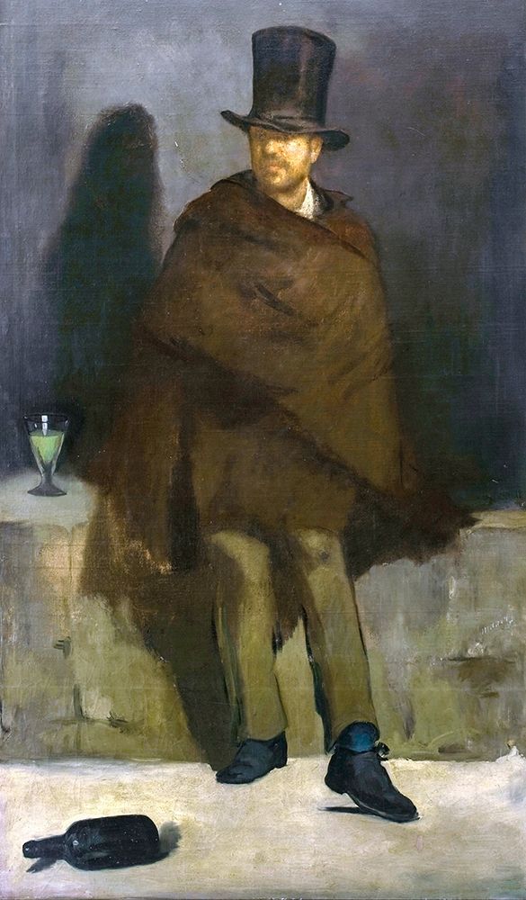 Wall Art Painting id:368250, Name: The Absinthe Drinker, Artist: Manet, Edouard
