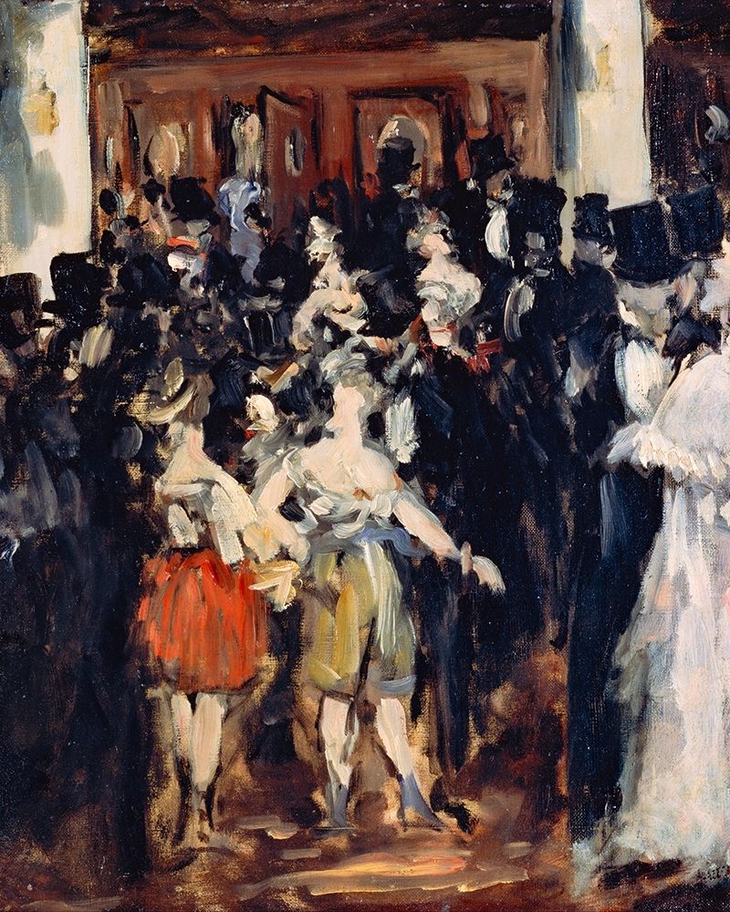 Wall Art Painting id:368267, Name: Masked Ball at the Opera, Artist: Manet, Edouard