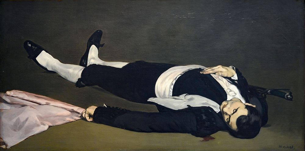 Wall Art Painting id:368376, Name: The Dead Toreador, Artist: Manet, Edouard