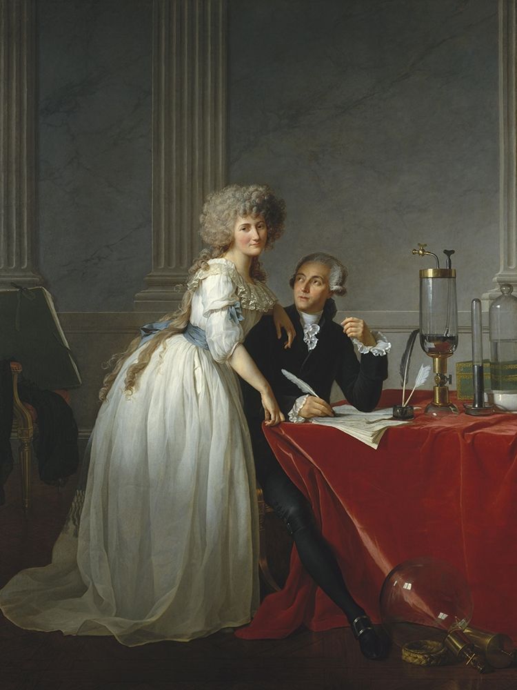 Wall Art Painting id:370466, Name: Portrait of Monsieur de Lavoisier and his Wife, Artist: David, Jacques-Louis