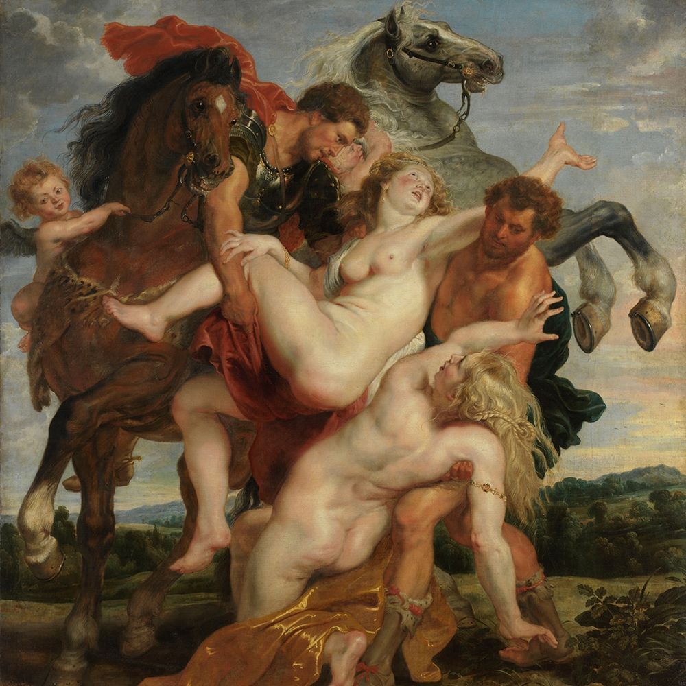 Wall Art Painting id:370469, Name: The Rape of the Daughters of Leucippus 1610, Artist: Rubens, Peter Paul