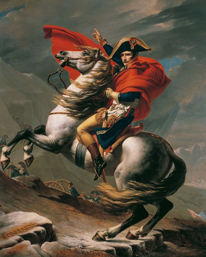 Wall Art Painting id:370509, Name: Napoleon Crossing the Alps, Artist: David, Jacques-Louis