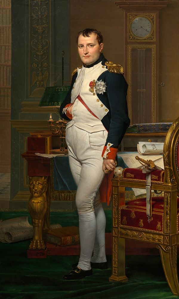 Wall Art Painting id:376845, Name: The Emperor Napoleon in His Study at the Tuileries, Artist: David, Jacques-Louis