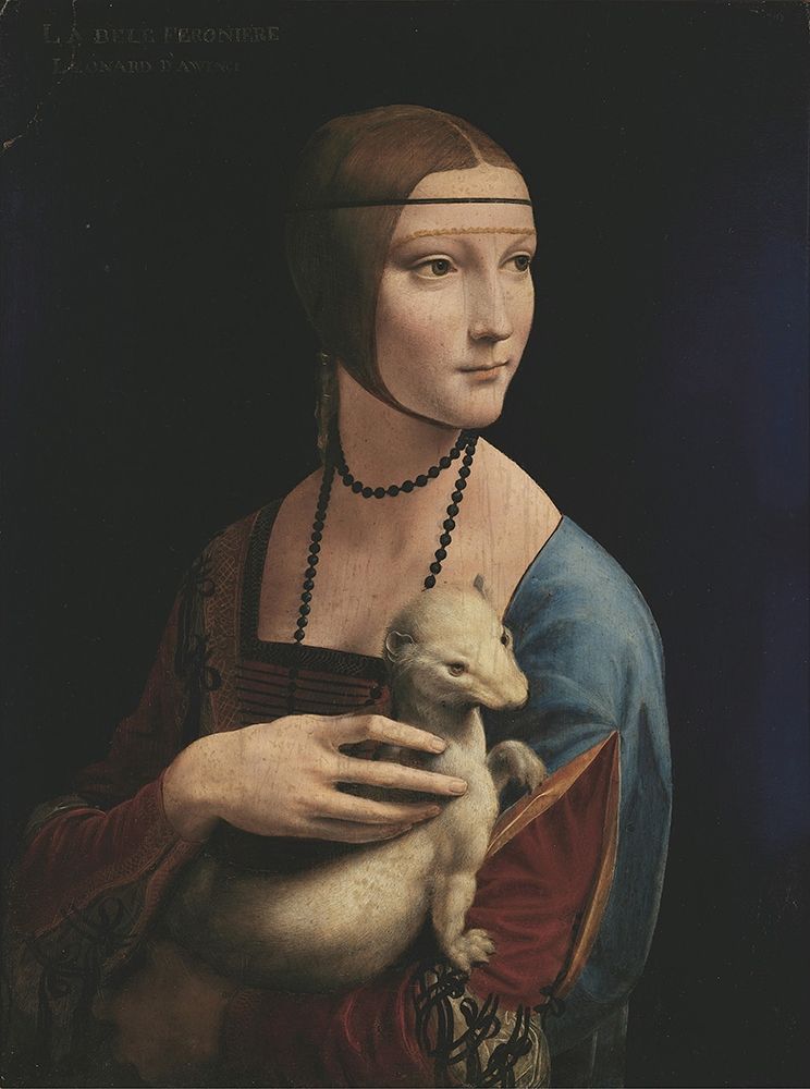 Wall Art Painting id:376866, Name: Lady with an Ermine, Artist: da Vinci, Leonardo