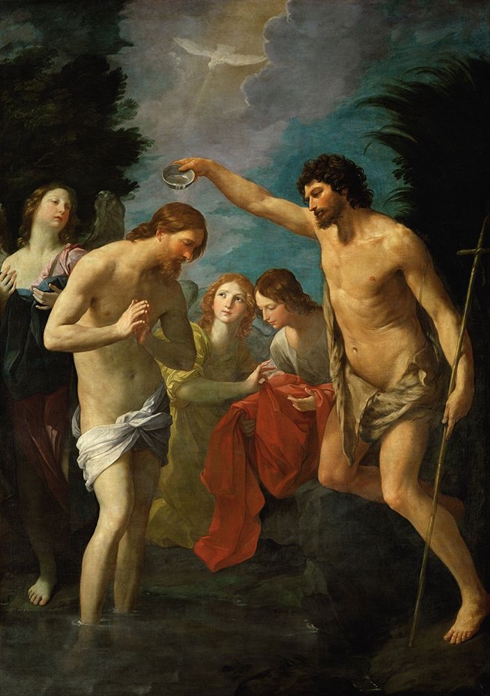 Wall Art Painting id:376920, Name: The Baptism of Christ, Artist: Reni, Guido