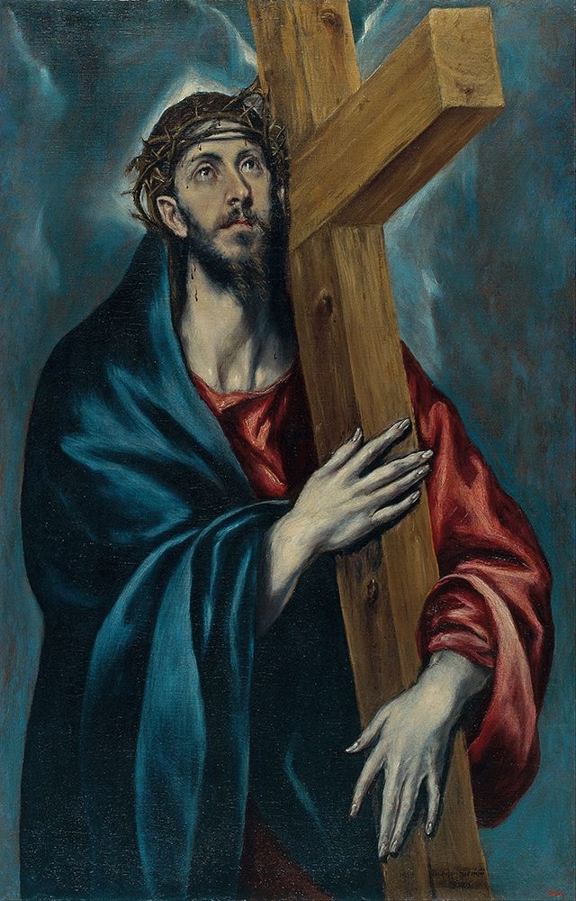 Wall Art Painting id:376929, Name: Christ Carrying the Cross ca 1600, Artist: El Greco