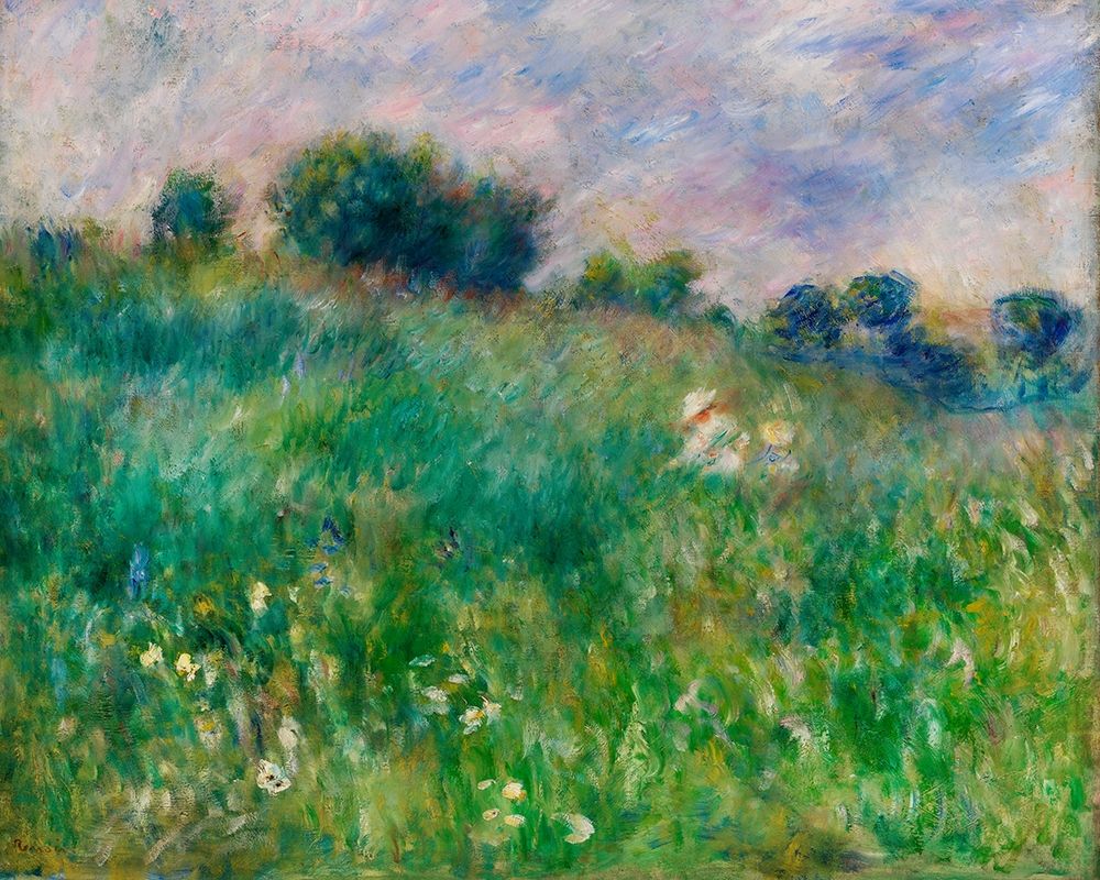 Wall Art Painting id:364917, Name: Meadow 1880, Artist: Renoir, Pierre-Auguste