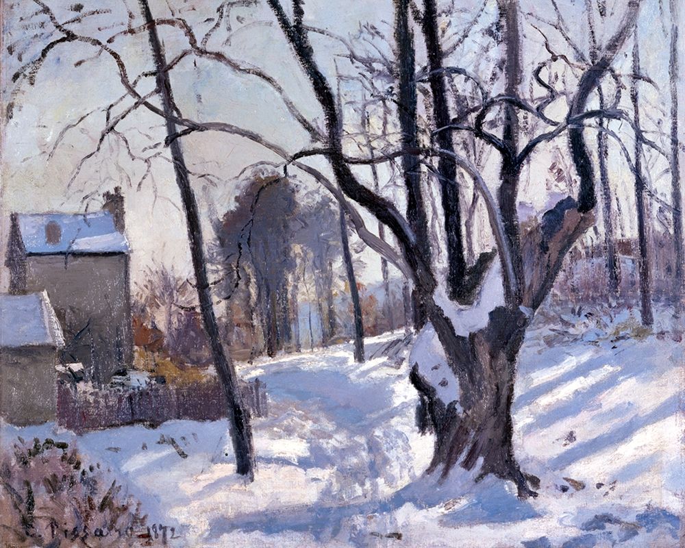 Art Print: Winter Landscape in Loiveciennes