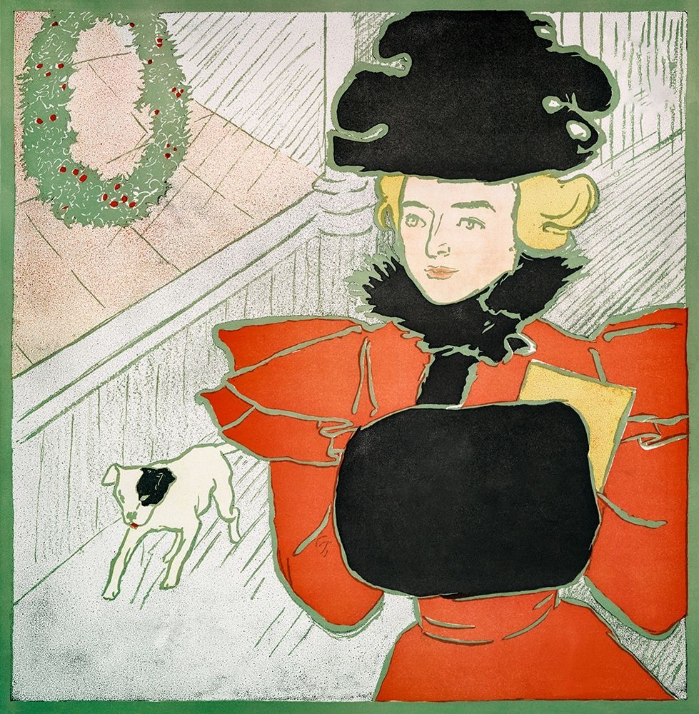 Wall Art Painting id:378579, Name: Vintage Christmas Card, Artist: Penfield, Edward