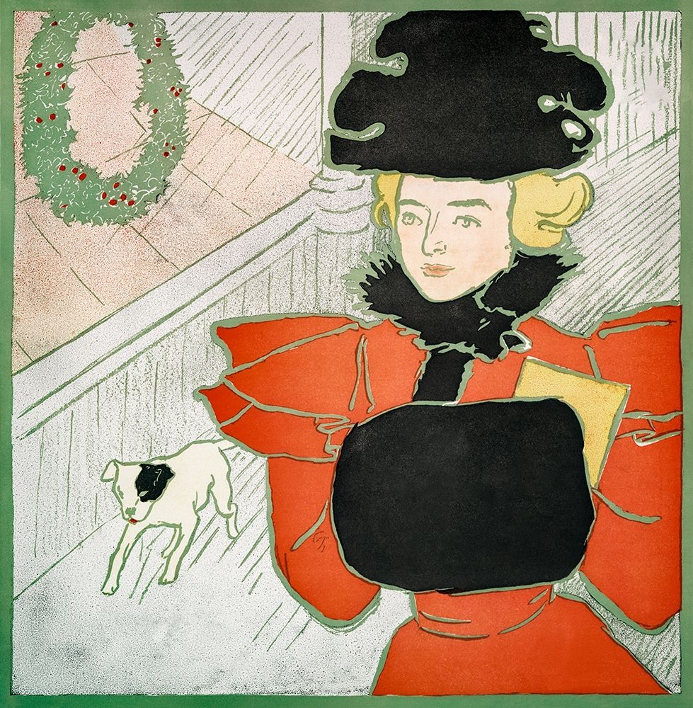 Art Print: Vintage Christmas Card