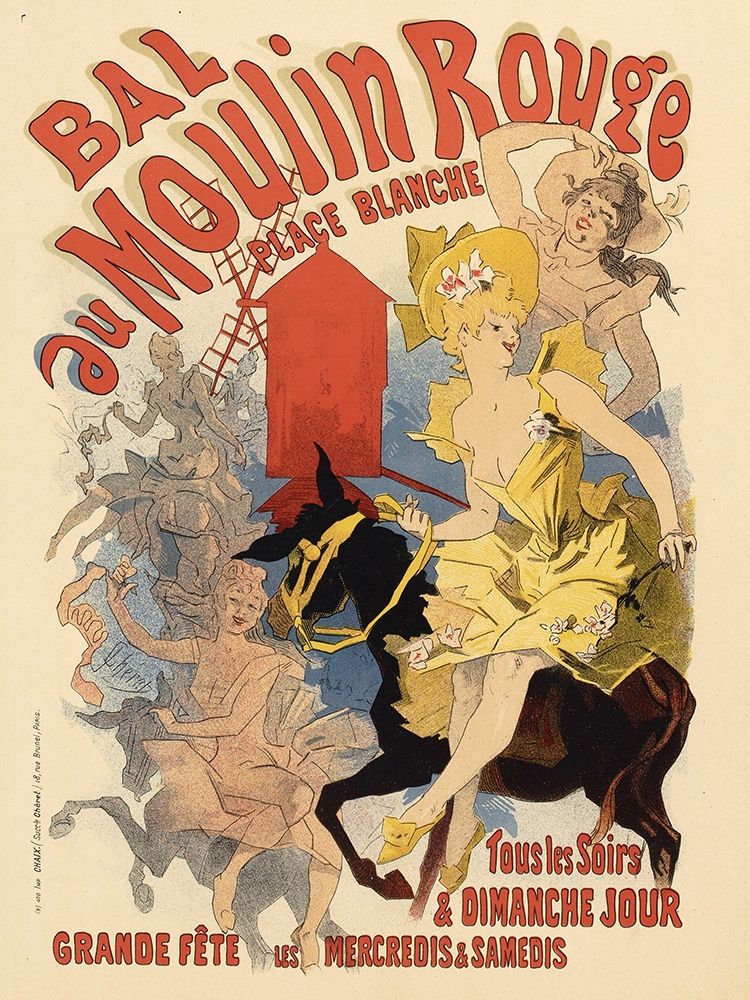 Art Print: Bal au Moulin Rouge