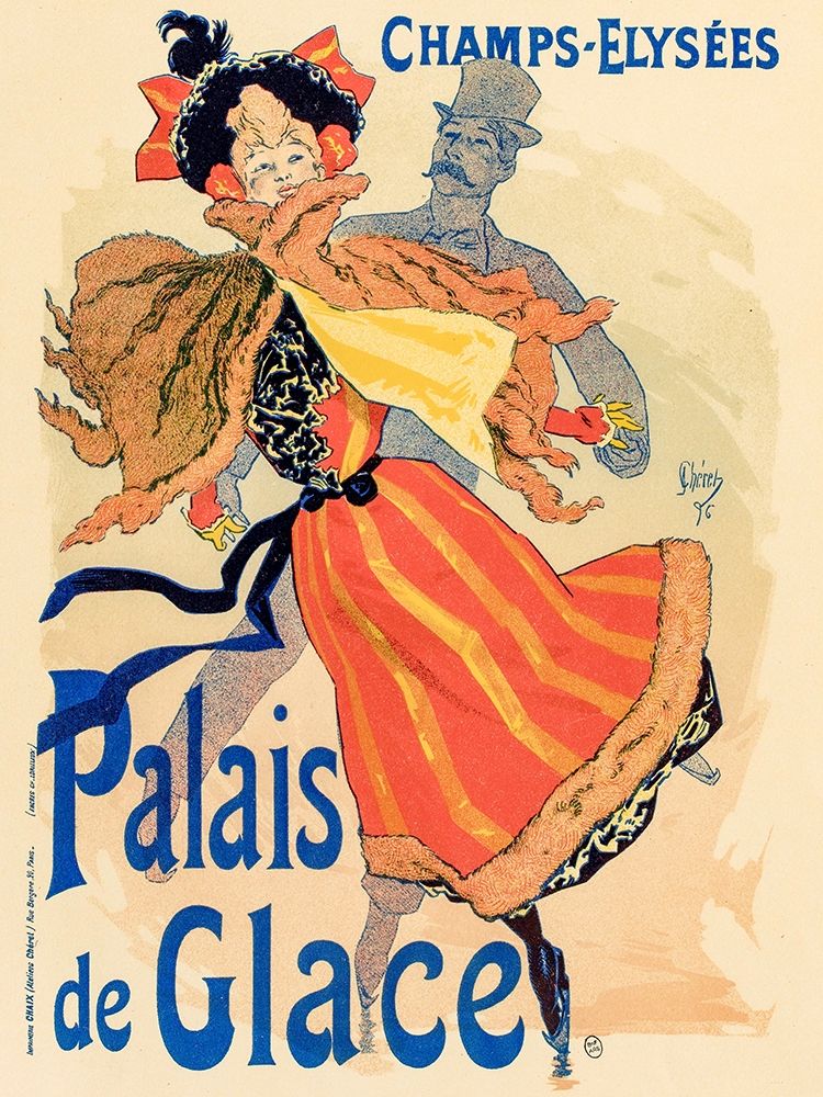 Wall Art Painting id:384635, Name: Palais de Glace 1895, Artist: Cheret, Jules