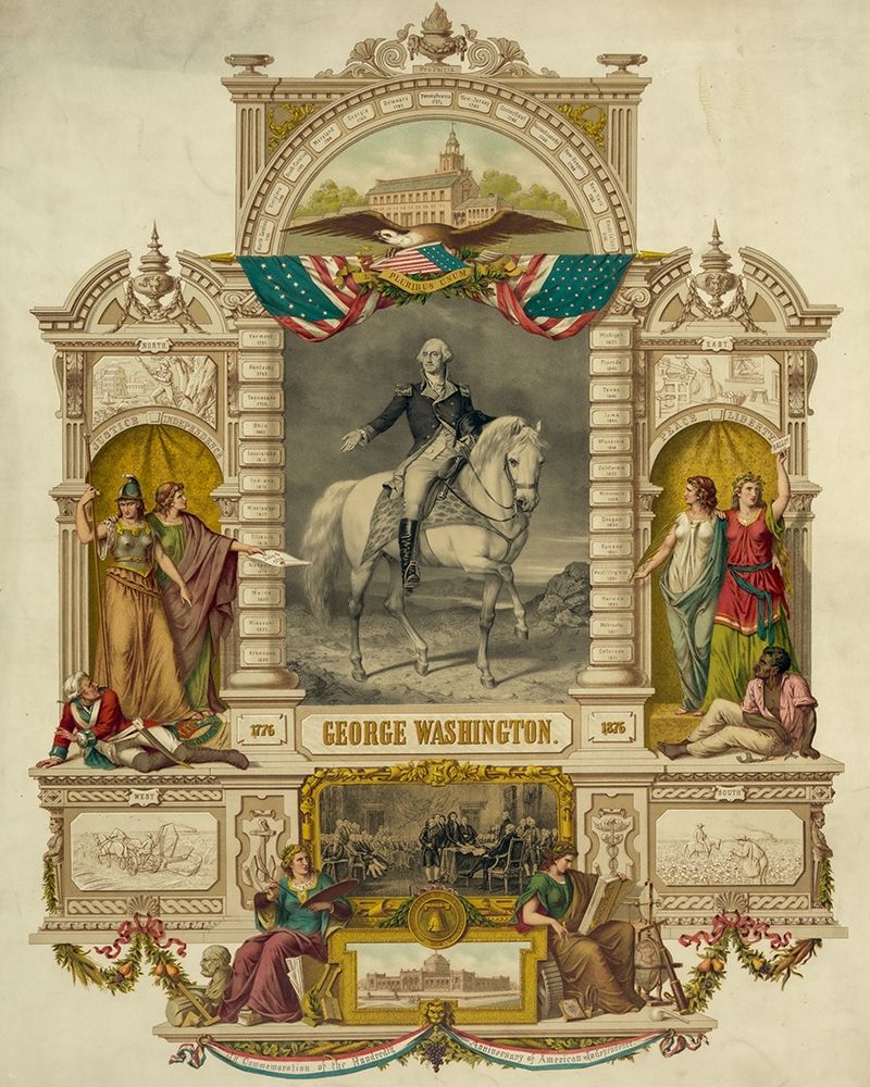 Wall Art Painting id:387347, Name: George Washington, Artist: Library of Congress