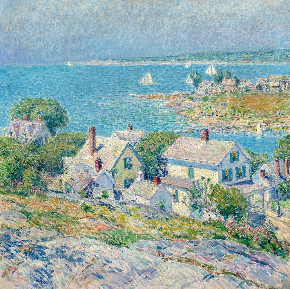 Wall Art Painting id:410625, Name: New England Headlands, Artist: Hassam, Childe