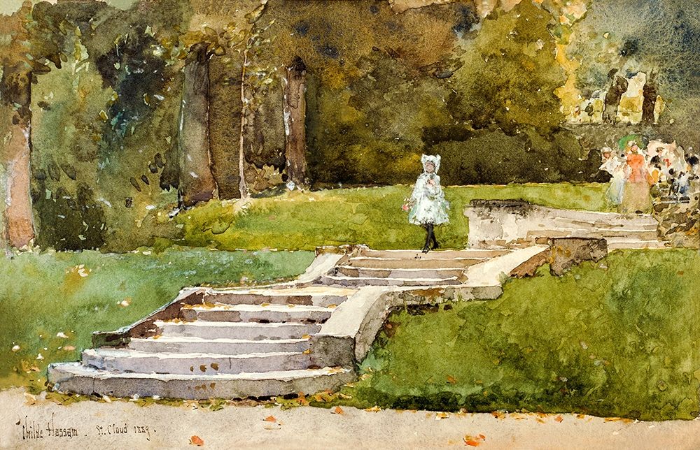 Wall Art Painting id:410628, Name: Saint-Cloud, Artist: Hassam, Childe