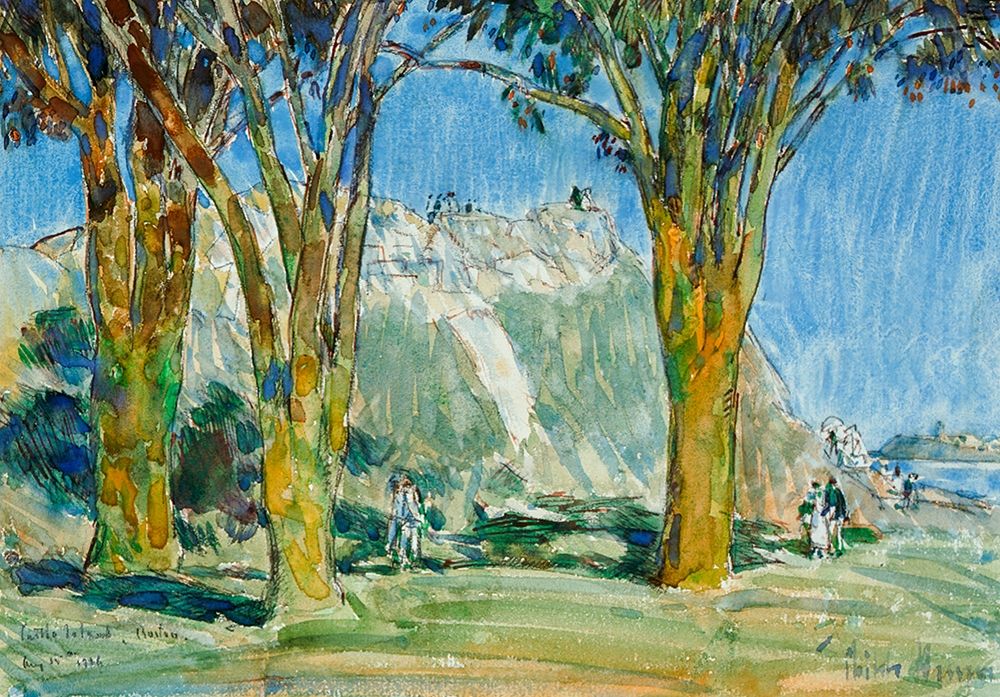 Wall Art Painting id:410629, Name: Castle Island-Boston Harbor, Artist: Hassam, Childe