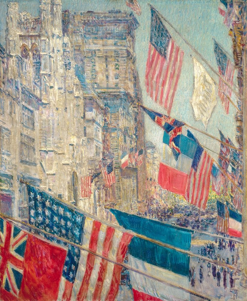 Wall Art Painting id:410636, Name: Allies Day, Artist: Hassam, Childe