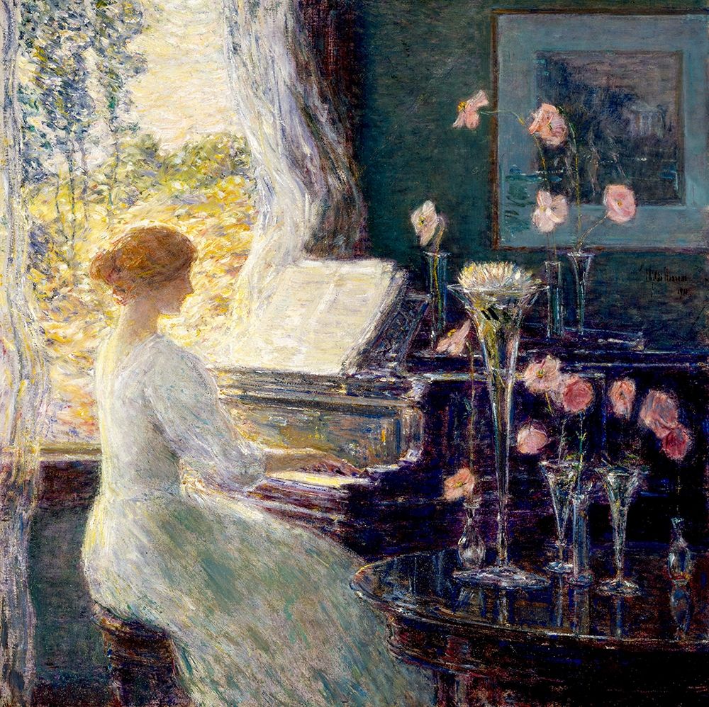 Wall Art Painting id:410660, Name: The Sonata, Artist: Hassam, Childe