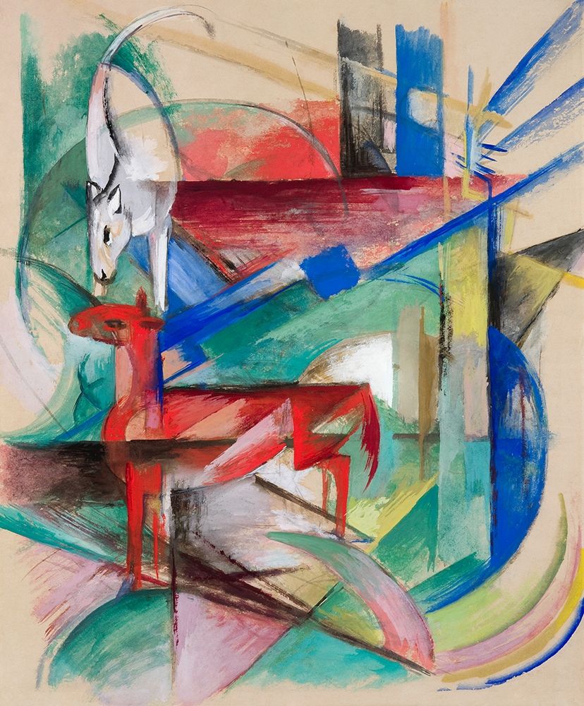 Art Print: Landscape with Animals