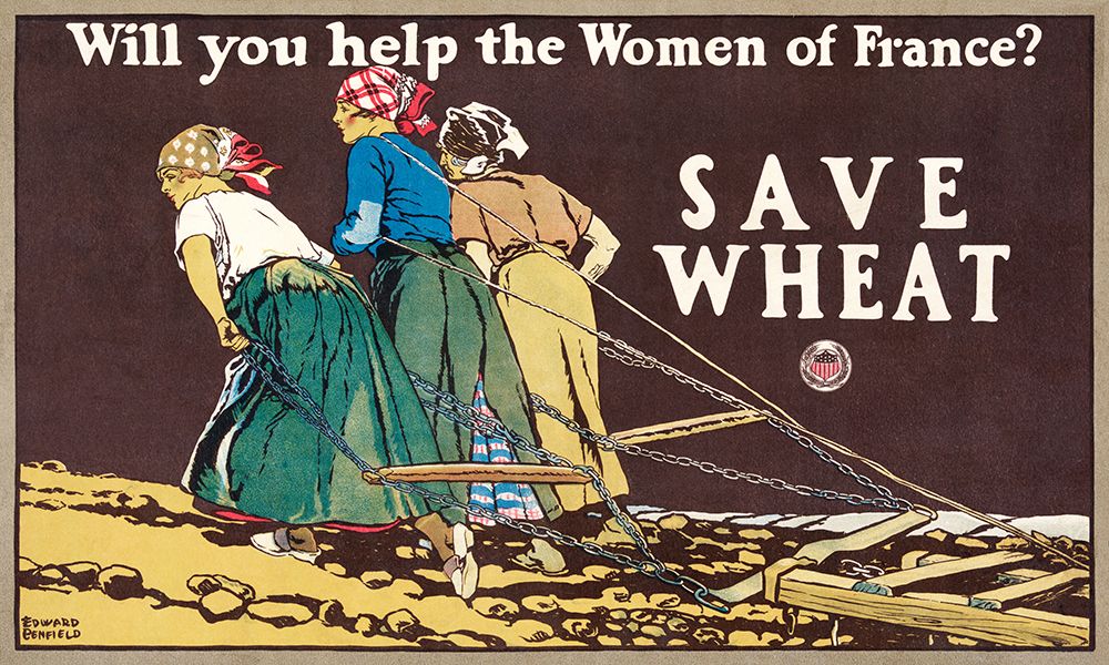 Art Print: Will you help the women of France