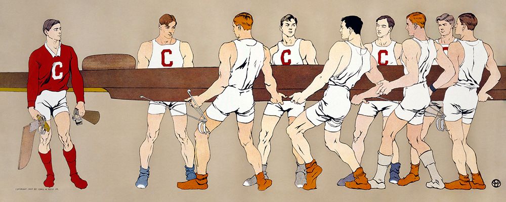 Art Print: College Rowing Club