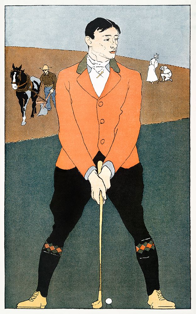 Art Print: Golf Player 1898