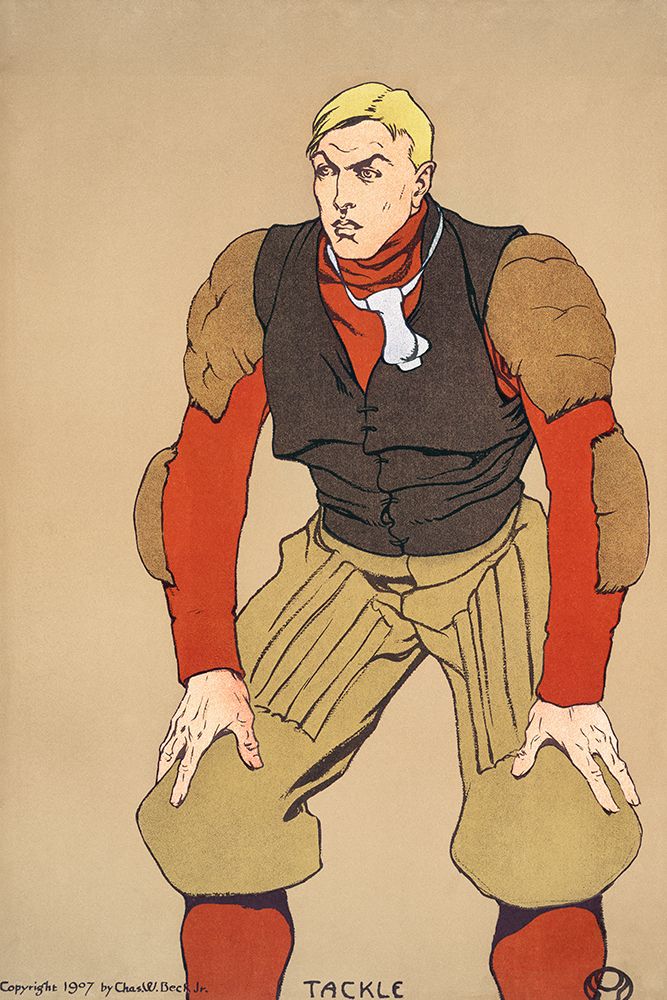 Art Print: American Football Player