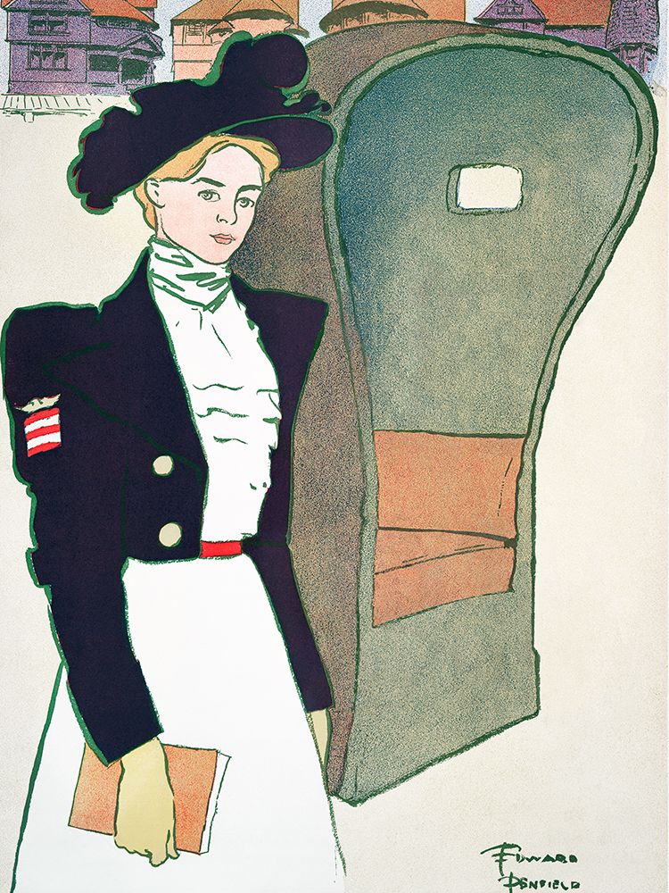 Art Print: Woman holding Book