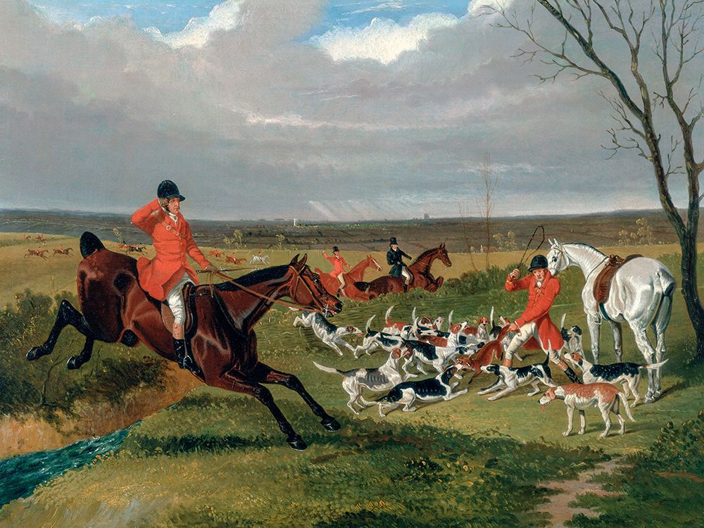 Wall Art Painting id:439592, Name: The Suffolk Hunt-The Death, Artist: Herring, John Frederick