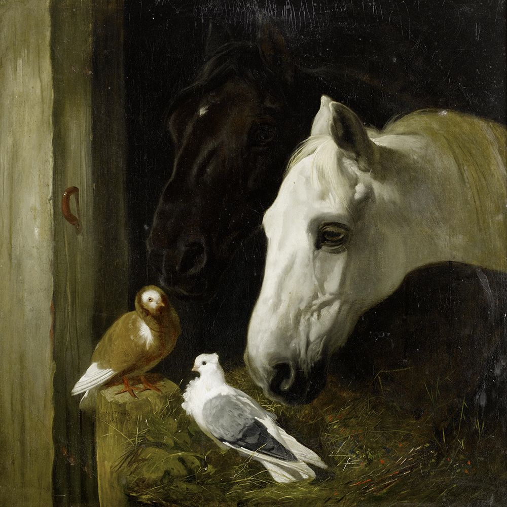Art Print: Stable companions