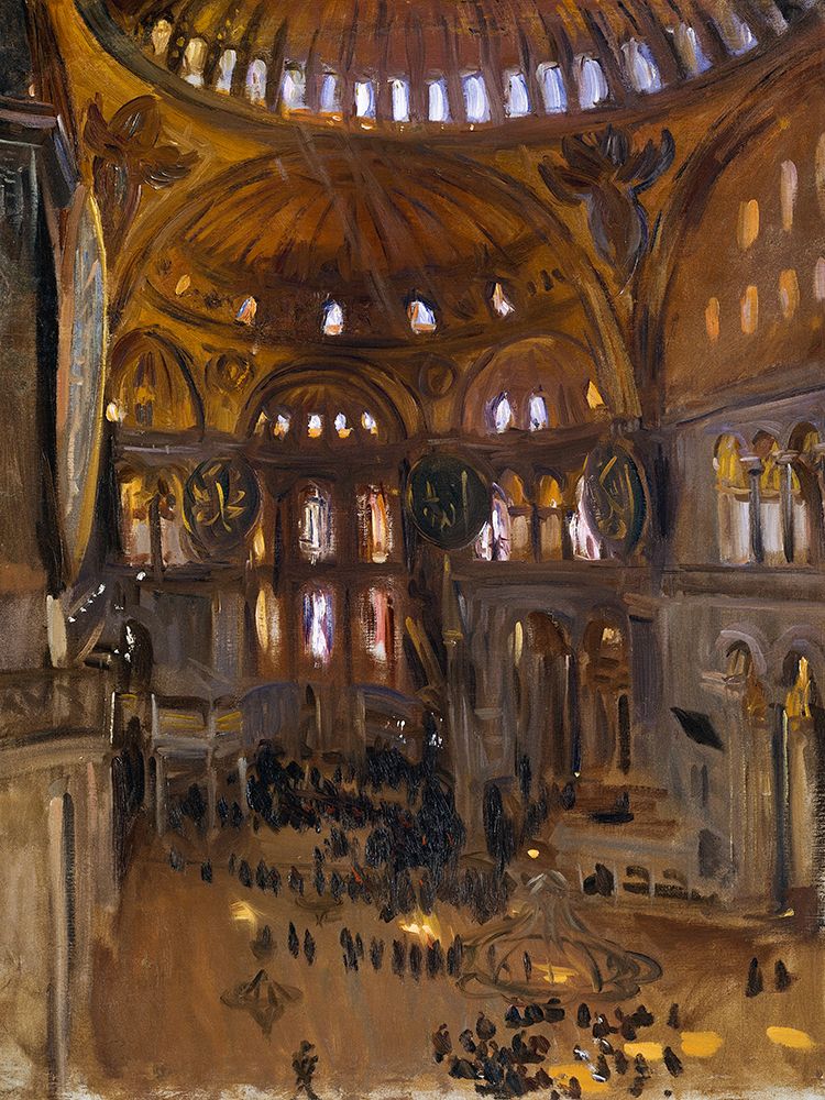 Wall Art Painting id:439909, Name: Santa Sofia, Artist: Sargent, John Singer