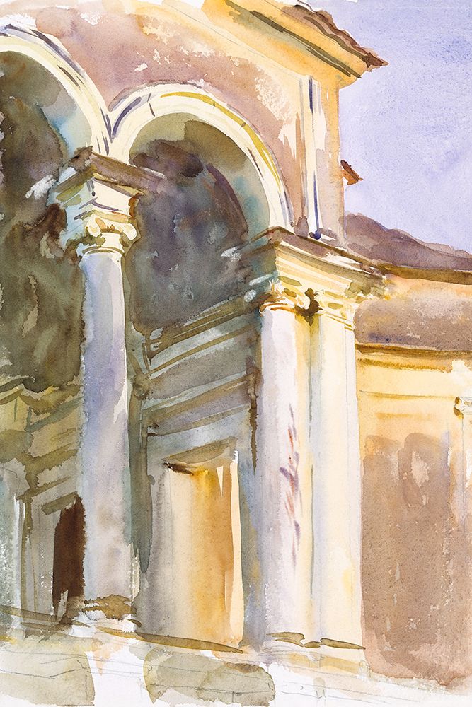 Wall Art Painting id:439958, Name: Loggia-Villa Giulia-Rome, Artist: Sargent, John Singer