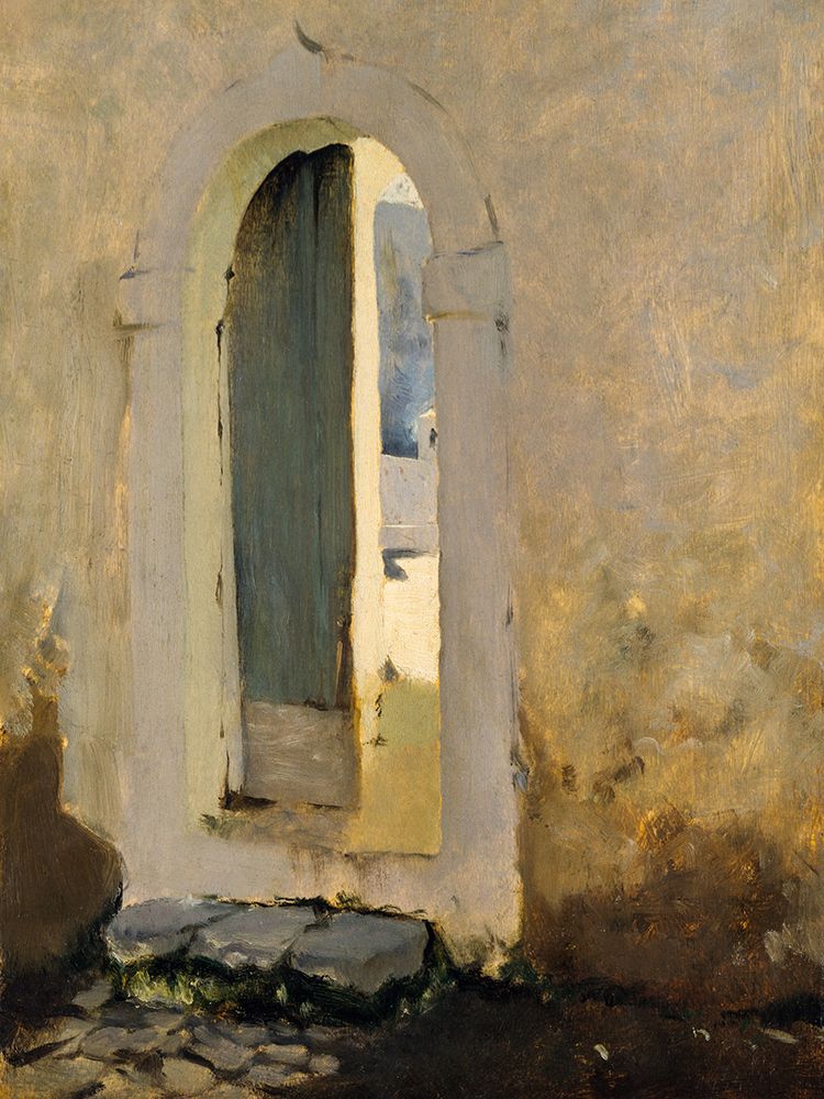Wall Art Painting id:439972, Name: Open Doorway-Morocco, Artist: Sargent, John Singer