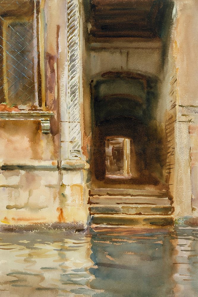 Wall Art Painting id:439994, Name: Venetian Passageway, Artist: Sargent, John Singer