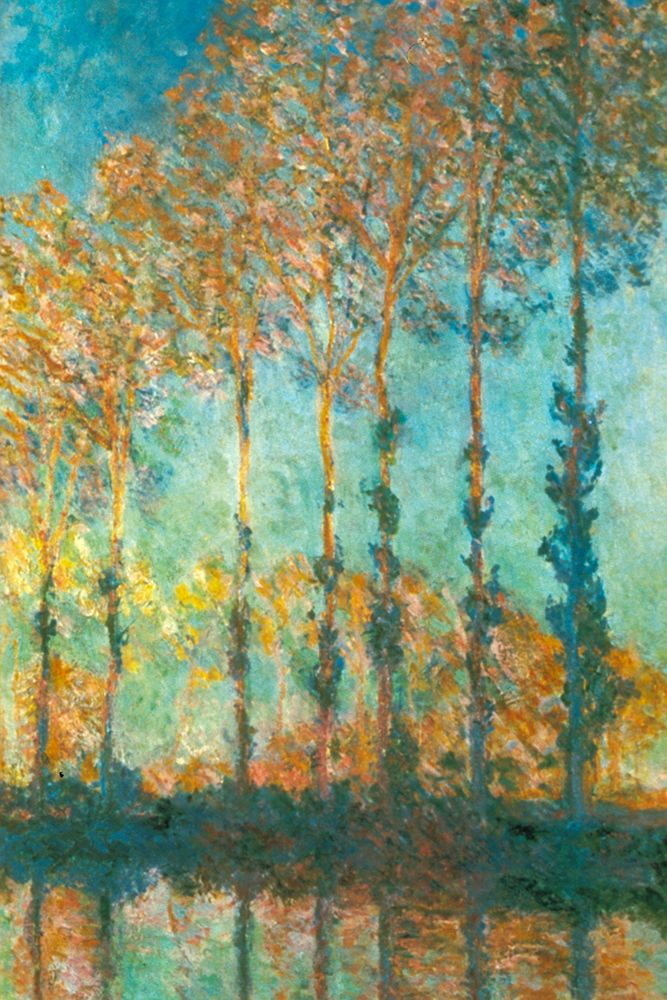 Wall Art Painting id:461076, Name: Poplars on River Epte 1891, Artist: Monet, Claude
