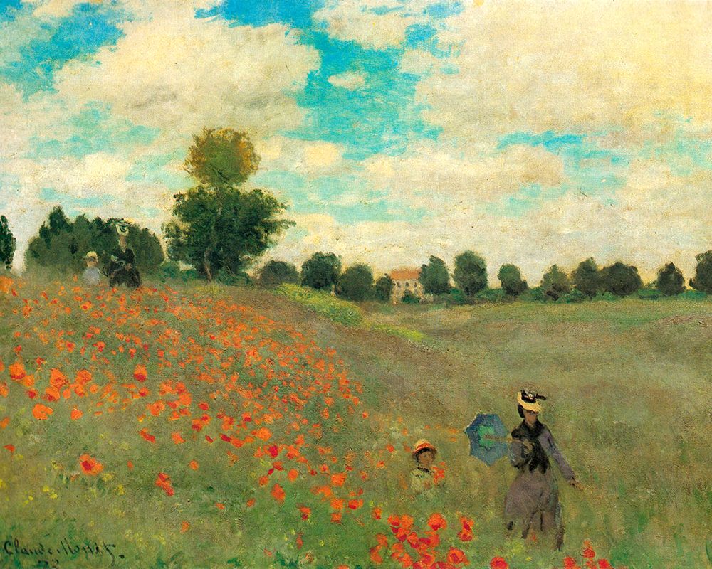 Wall Art Painting id:461079, Name: Poppy Field 1873, Artist: Monet, Claude