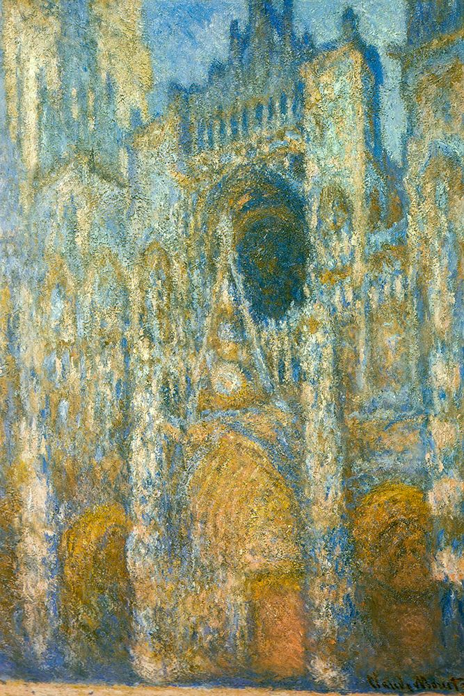 Art Print: Rouen Cathedral at dawn 1894