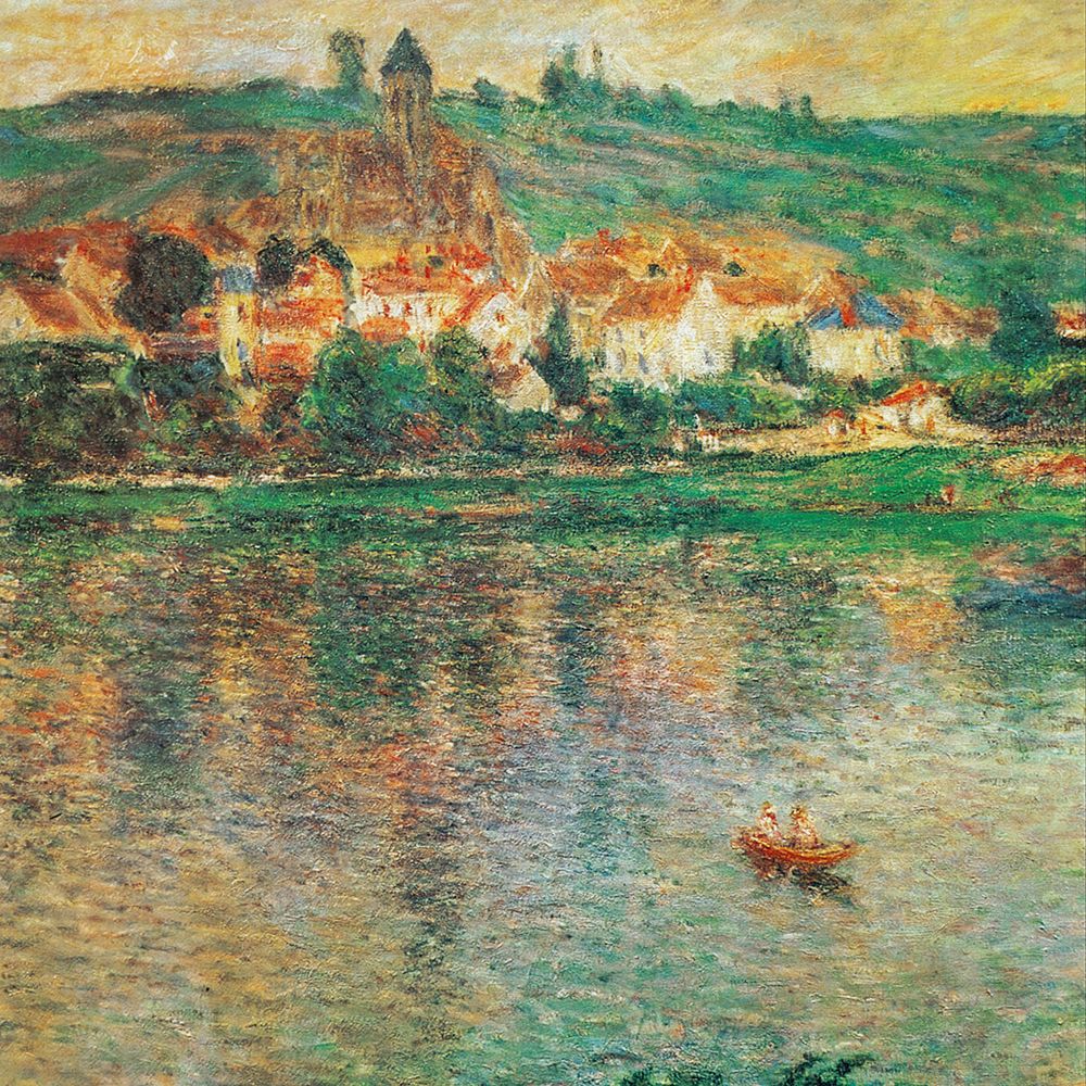 Wall Art Painting id:461167, Name: Vetheuil with Boat 1901, Artist: Monet, Claude