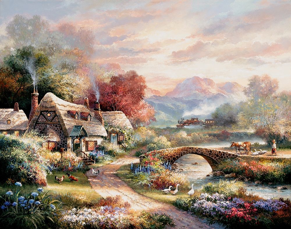 Wall Art Painting id:414549, Name: Days End Retreat, Artist: Lee, James