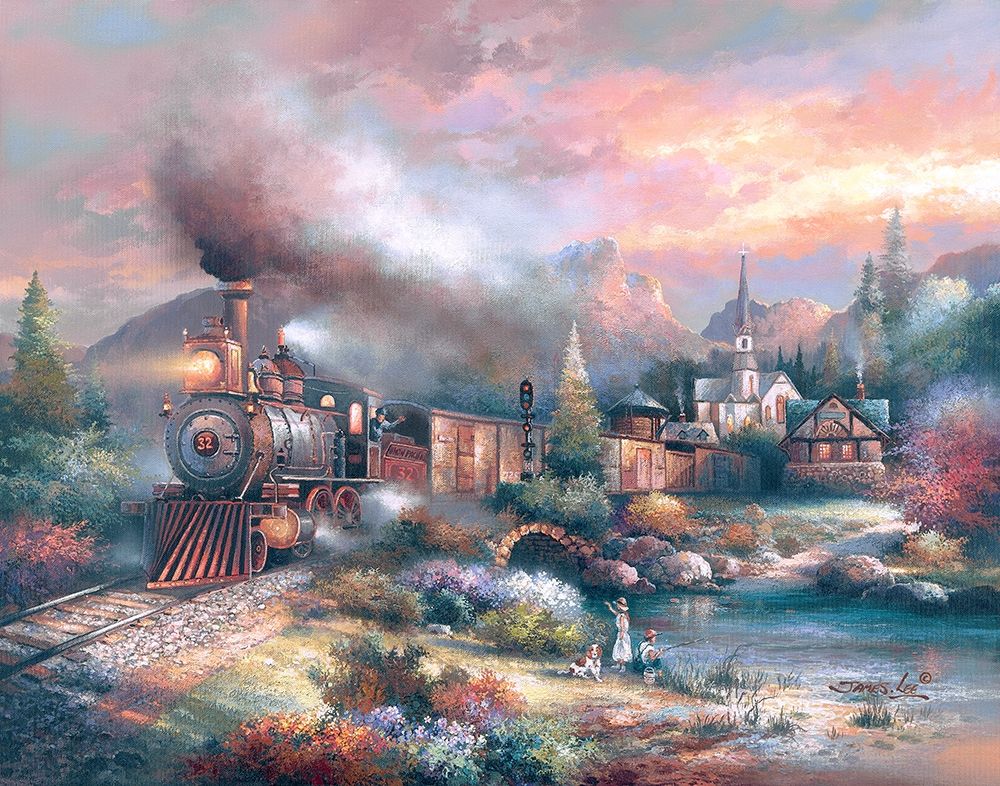 Wall Art Painting id:414552, Name: Maryland Mountain Express, Artist: Lee, James