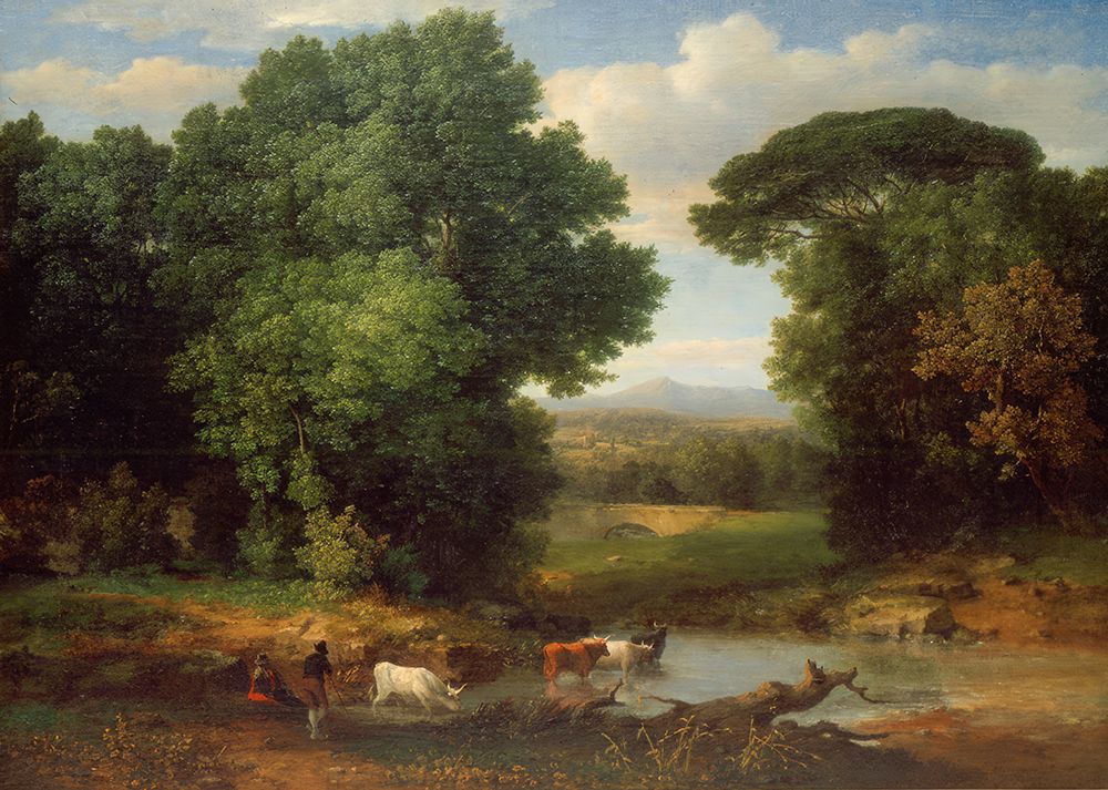 Art Print: A Bit of the Roman Aqueduct 1852