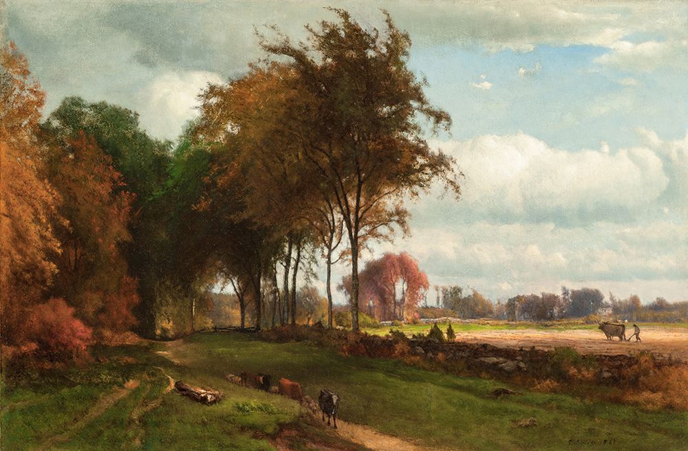 Art Print: Landscape with Cattle