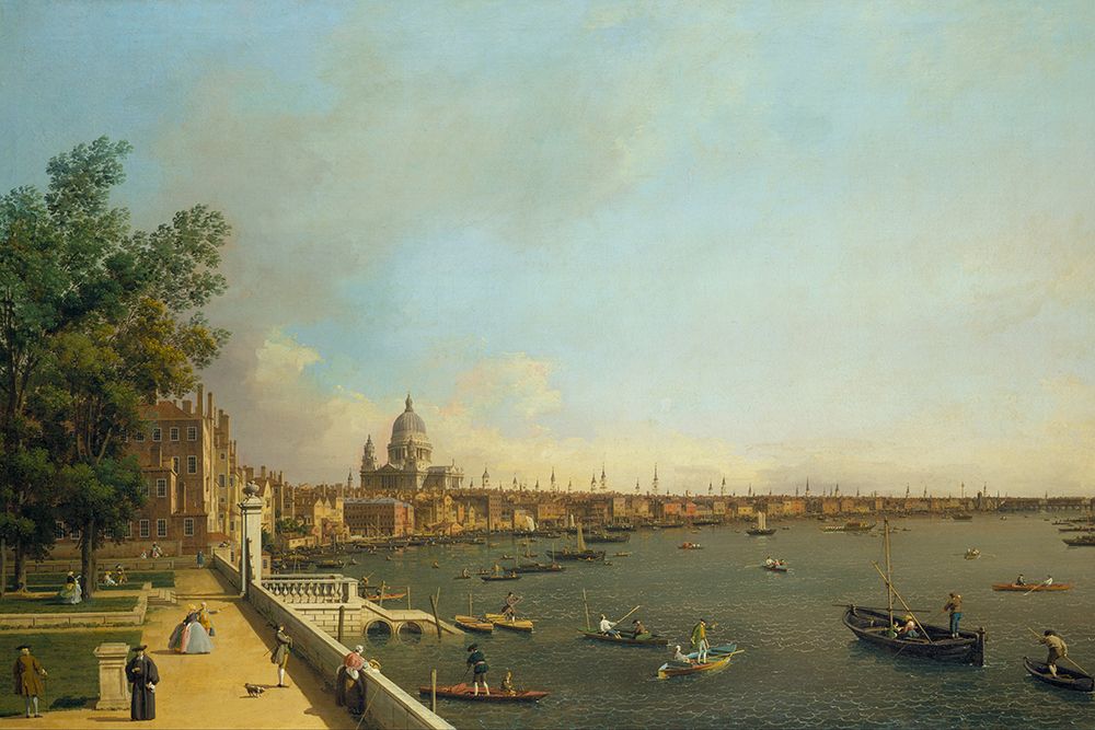 Art Print: London The Thames from Somerset House Terrace towards the City
