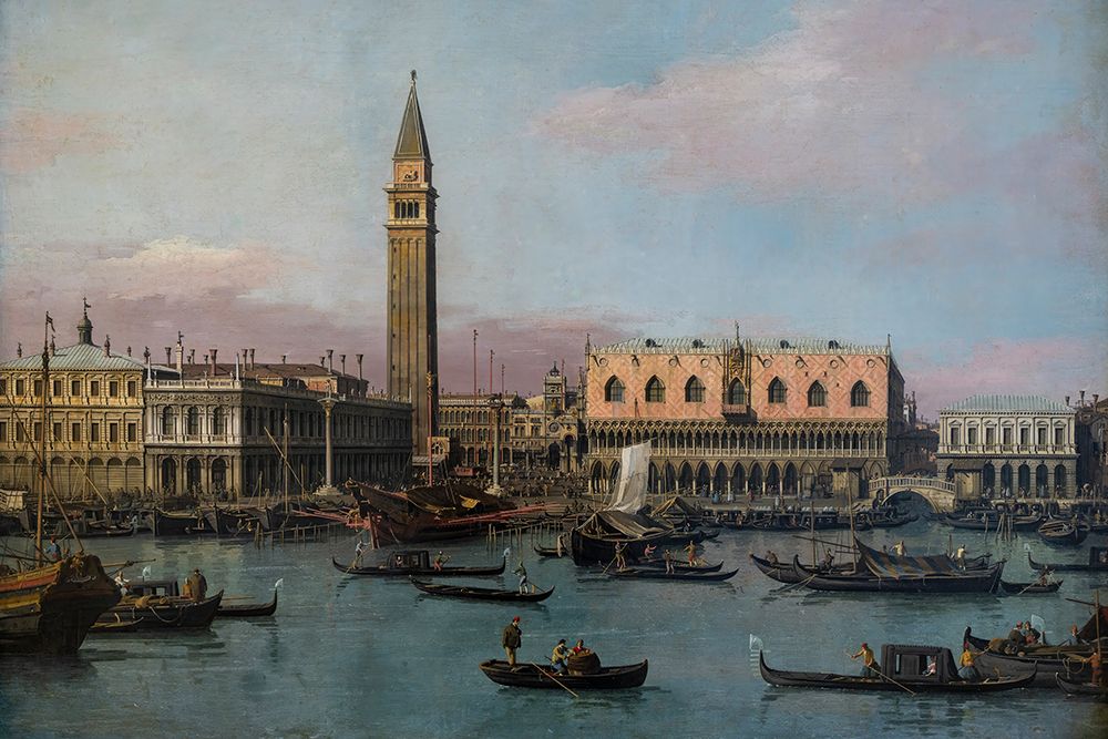 Art Print: Piazzetta and Riva degli Schiavoni Venice