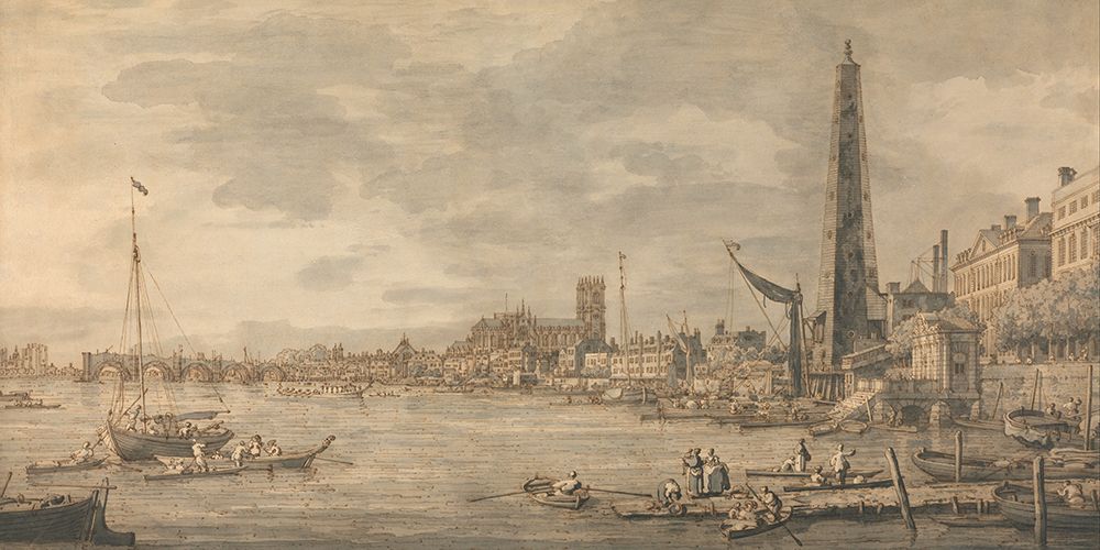 Art Print: The City of Westminster from Near the York Water Gate