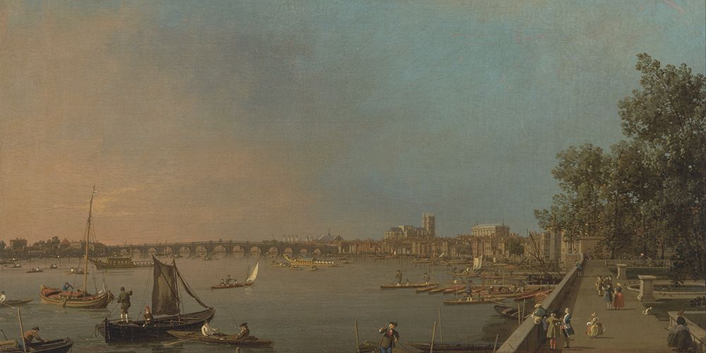 Art Print: The Thames from the Terrace of Somerset House, Looking toward Westminster
