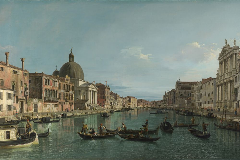 Art Print: Venice The Grand Canal with S. Simeone Piccolo