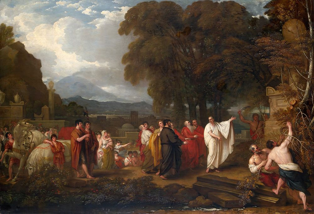 Art Print: Cicero Discovering the Tomb of Archimedes 1804